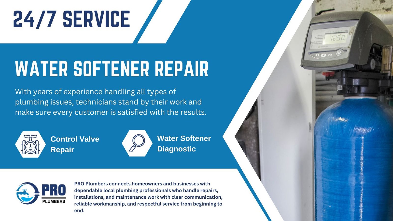 Water softener repair in Perris, CA